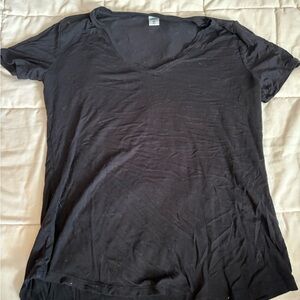 Old Navy Black V-Neck Short Sleeve Tee